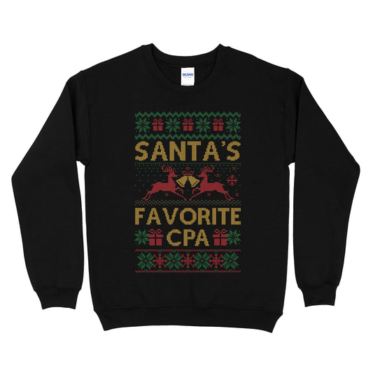 Santa's Favorite CPA Ugly Sweatshirt