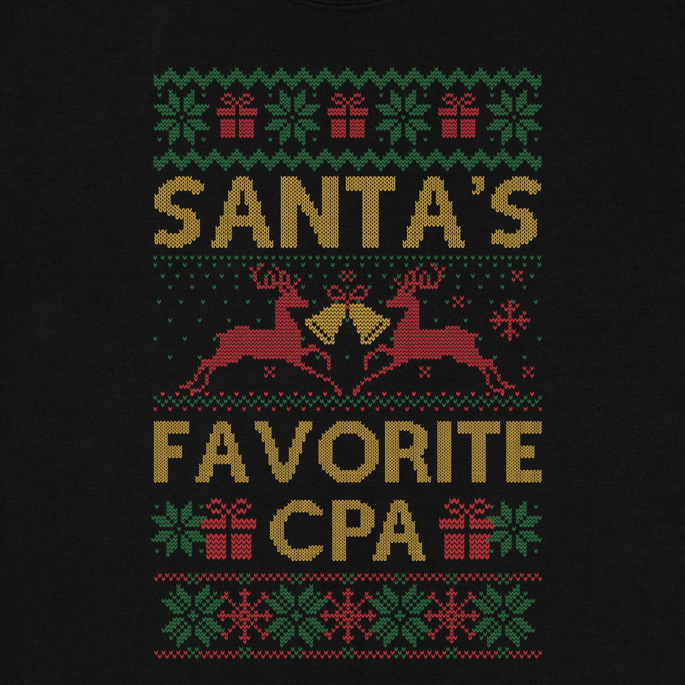 Santa's Favorite CPA Ugly Sweatshirt
