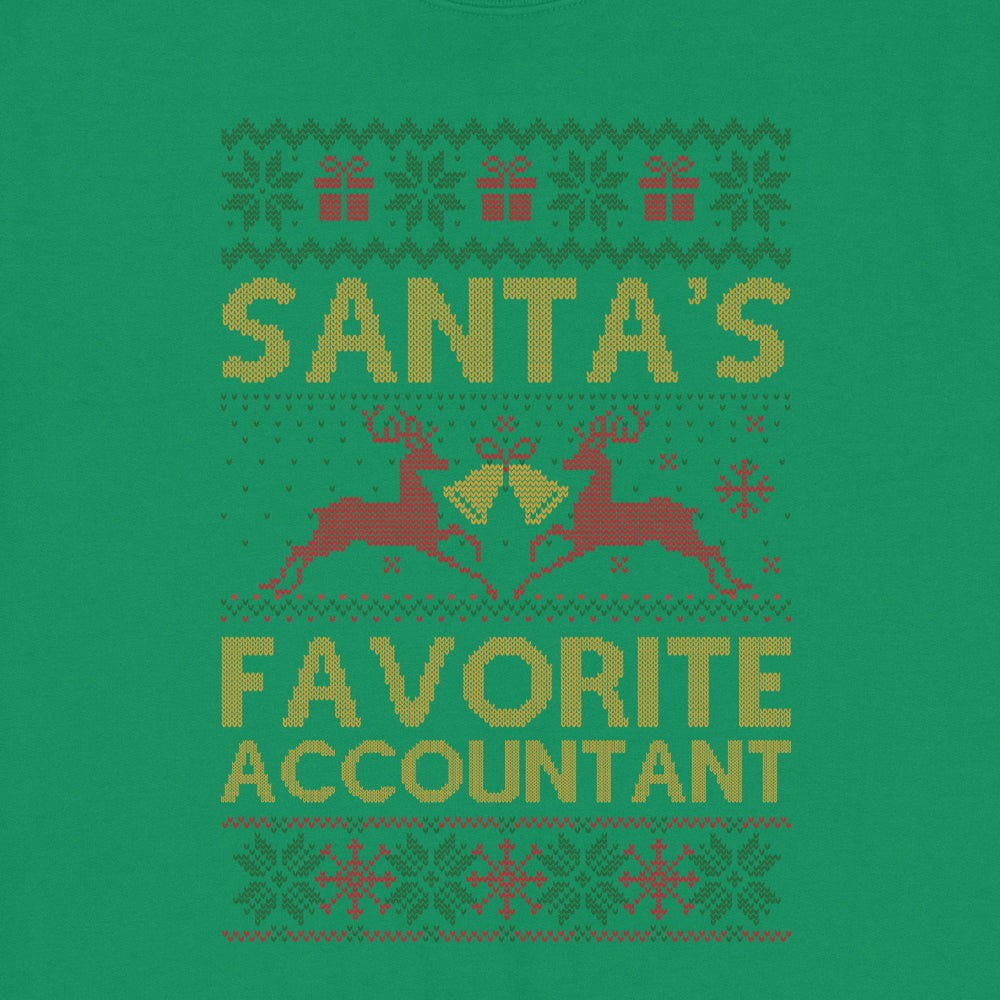 Santa's Favorite Accountant Ugly Sweatshirt