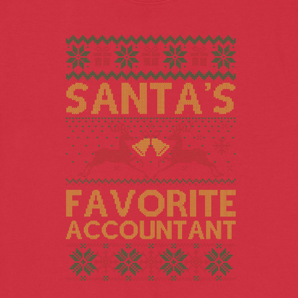 Santa's Favorite Accountant Ugly Sweatshirt