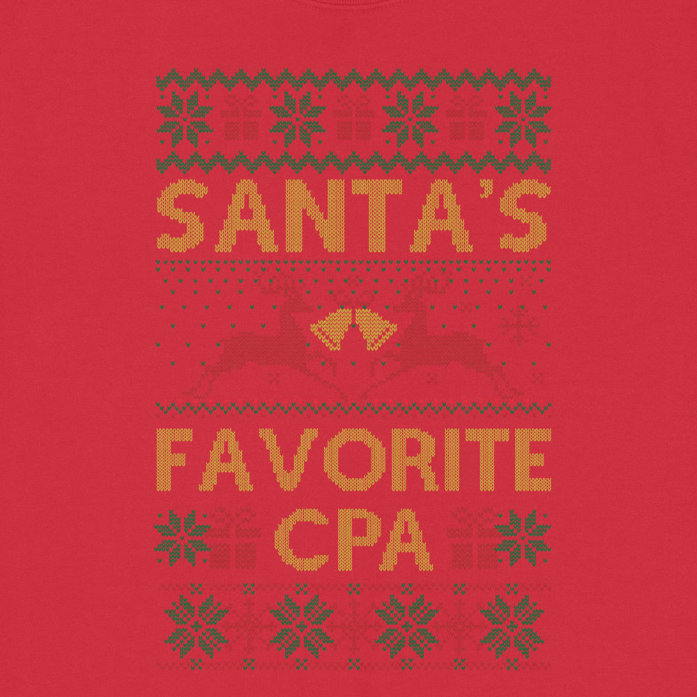 Santa's Favorite CPA Ugly Sweatshirt
