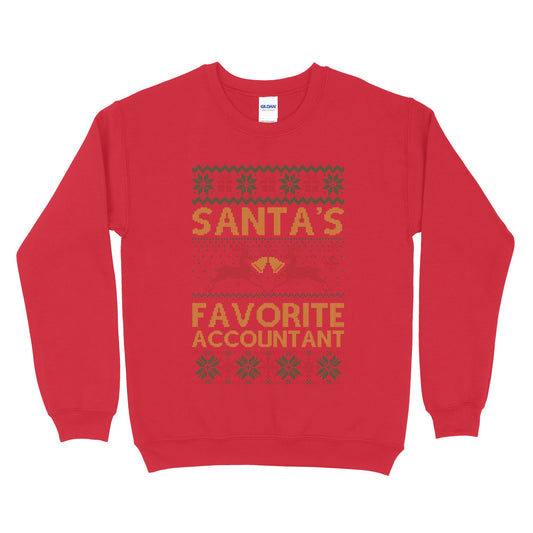 Santa's Favorite Accountant Ugly Sweatshirt