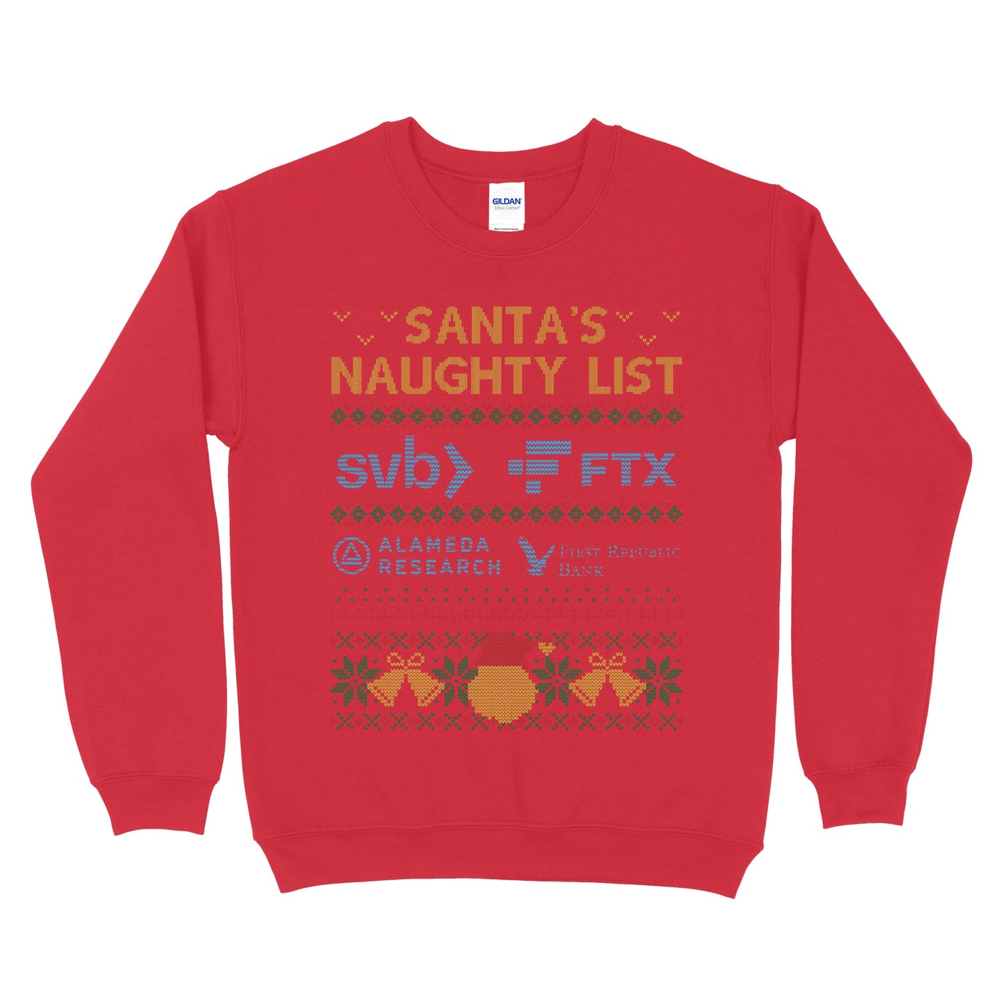 Santa's Naughty List Ugly Christmas Sweatshirt