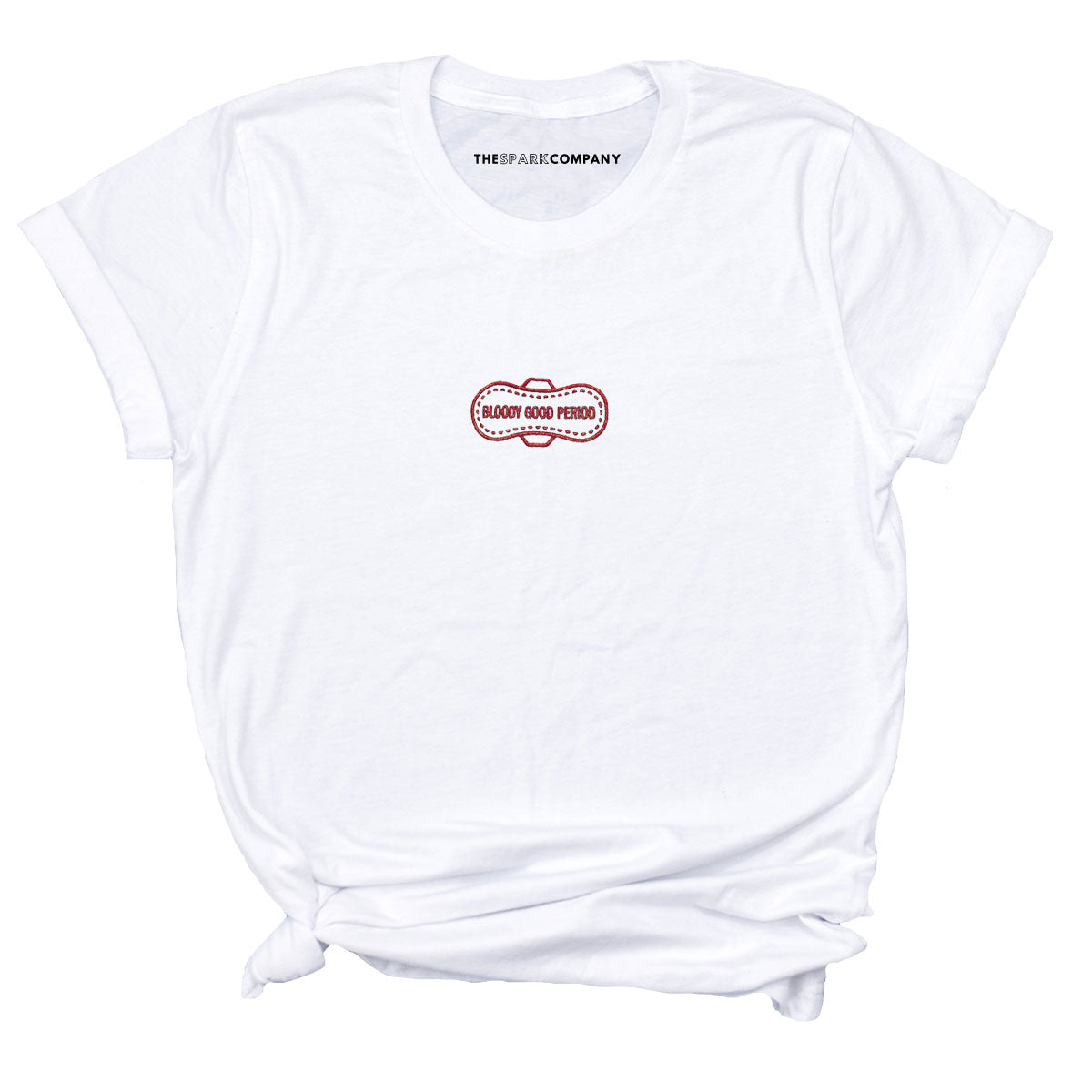 Glitter Bloody Good Period Logo Embroidered T-Shirt