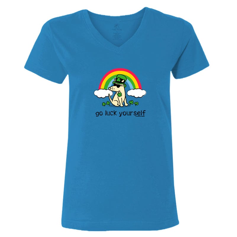 Go Luck Yourself - Ladies T-Shirt V-Neck
