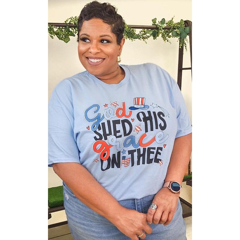 God Shed His Grace Graphic Shirt