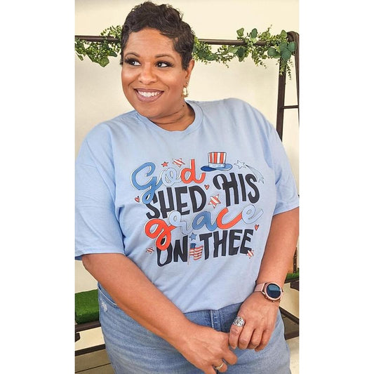God Shed His Grace Graphic Shirt