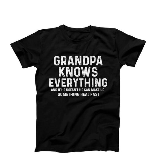 Grandpa Knows Everything, Funny Grandpa Shirt, Grandpa Gift, Cool Grandpa Birthday Gift