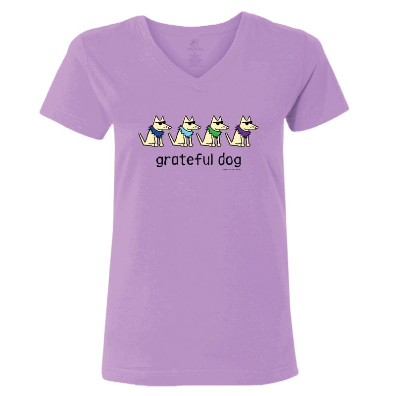 Grateful Dog  - Ladies T-Shirt V-Neck