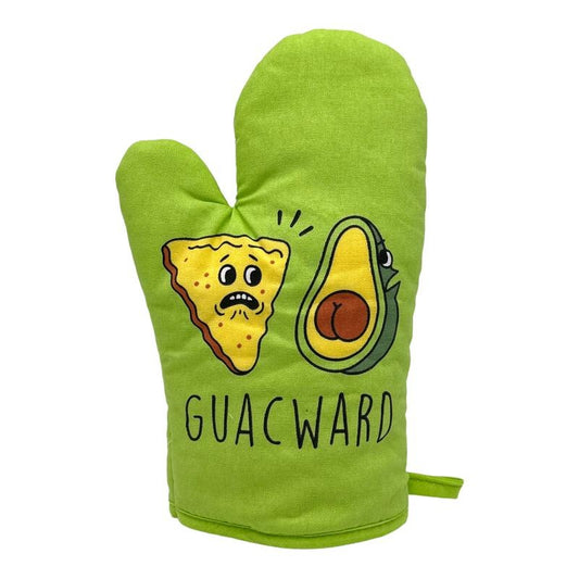 Guacward Oven Mitt Funny Awkward Avocado Butt Silly Chips And Guac Kitchen Pot Holders Funny Graphic Kitchenwear Sarcastic  Funny Food  Novelty Cookware Guacward Oven Mitt