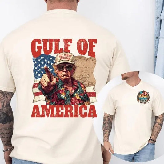 Gulf of America Shirt, American Flag Gulf Mexico Shirt, Funny Trump Shirt, Trump American Flag Greenland Gulf Map Tee, Gift For Trump Supporters Tops
