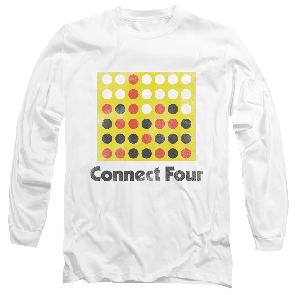 Connect Four Classic Logo Distressed - Men's Long Sleeve T-Shirt
