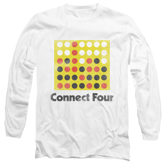 Connect Four Classic Logo Distressed - Men's Long Sleeve T-Shirt