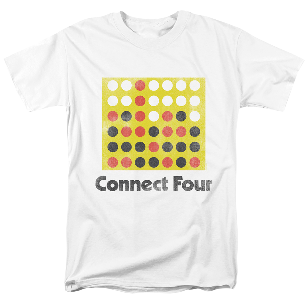 Connect Four Classic Logo Distressed - Men's Regular Fit T-Shirt