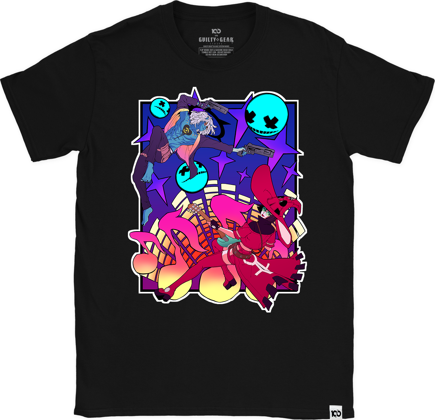 GUILTY GEAR - 'Happy Chaos vs I-No' T-Shirt - Black