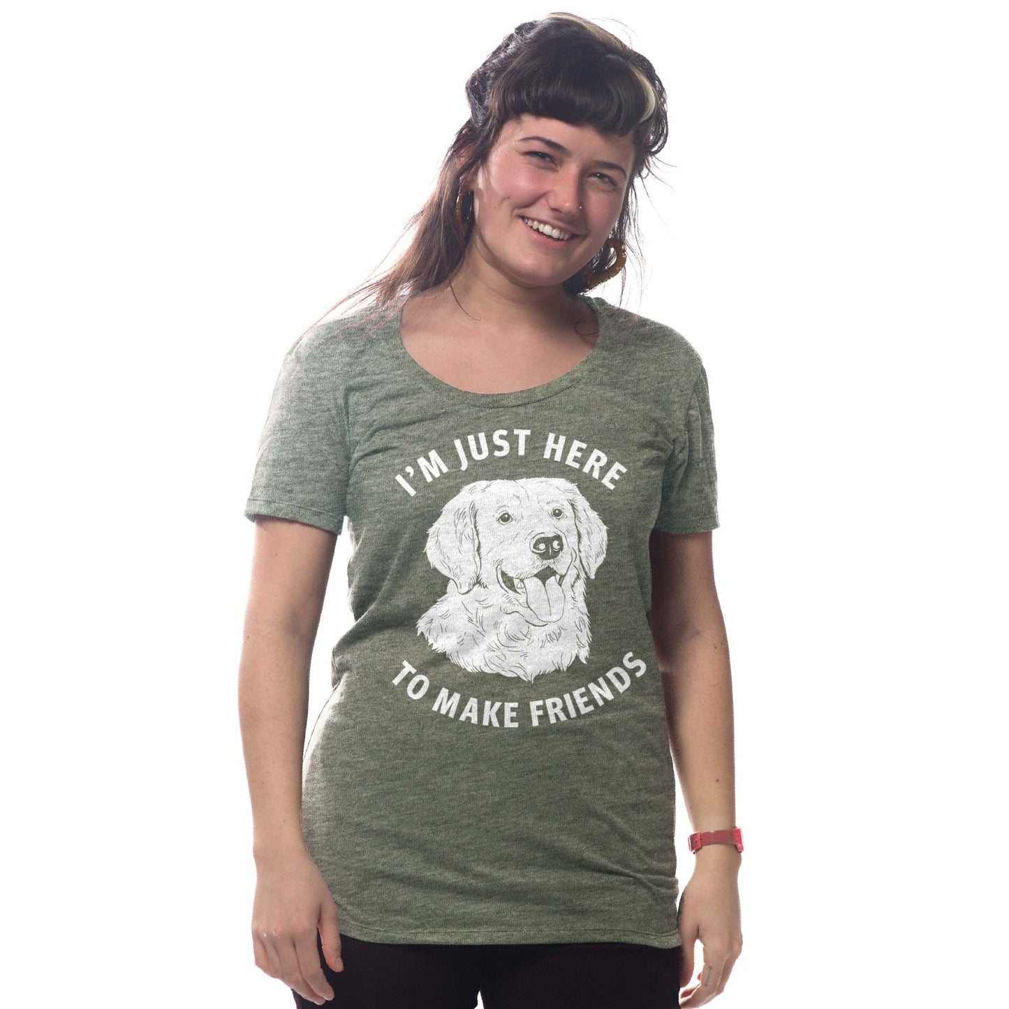 Women's Just Here to Make Friends T-Shirt