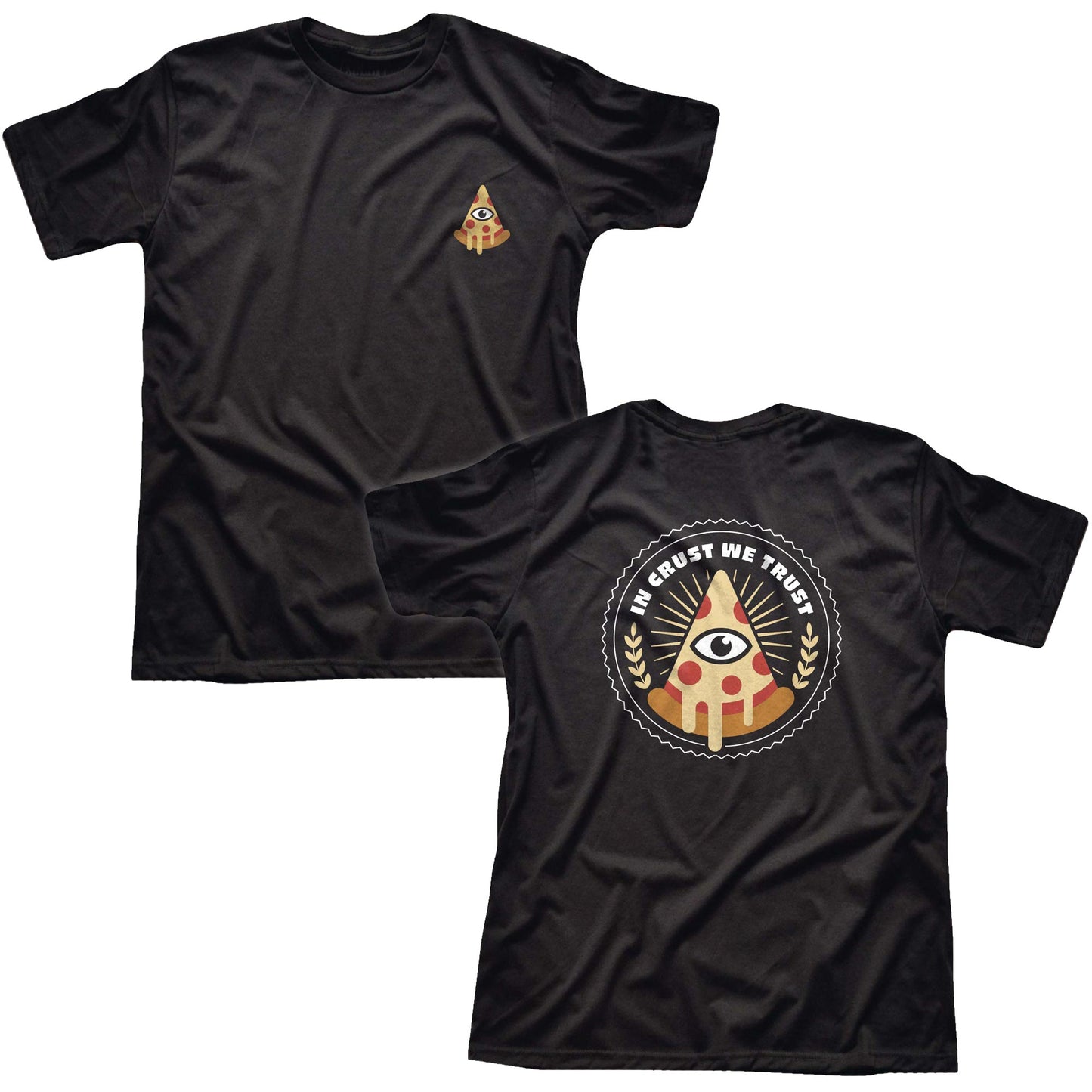 All Seeing Pizza Slice T-Shirt