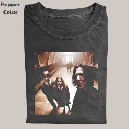 Harry Potter Vintage Graphic Tee, Harry Hermione Severus Selfie T-Shirt, Movies Tee, Unisex Meme Funny Dumb Shirt, Menswear Womenswear Streetwear