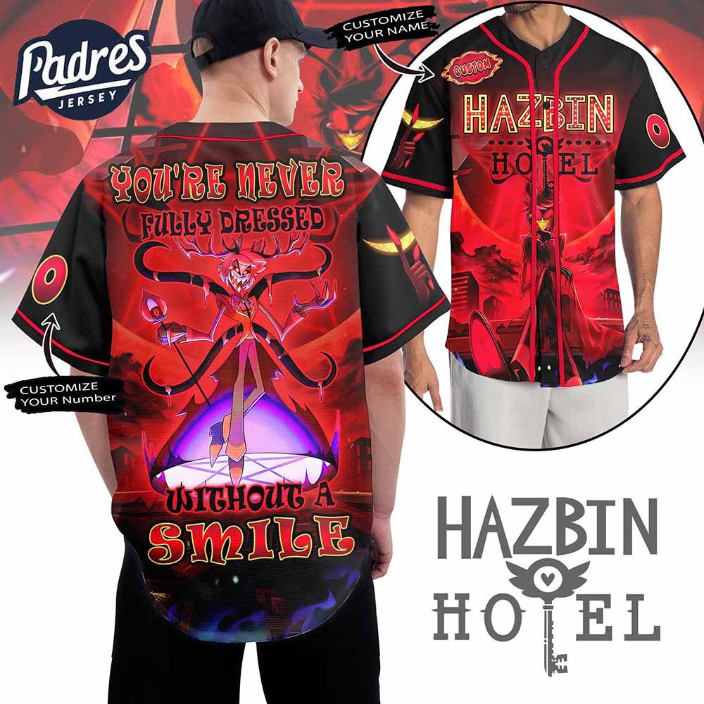 Hazbin Hotel Archives Custom Baseball Jersey - Padres Jersey Oasis: Elevate Your Baseball Style Game