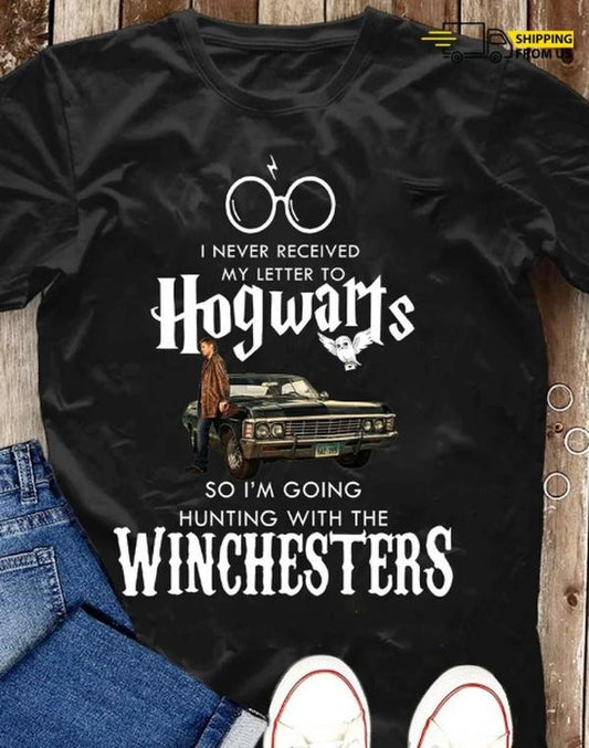 Hogwarts T-Shirt, Winchester Shirt, Supernatural Tee, Winchester Bros Shirt, Dean Winchester Tee, Sam And Dean Shirt, Unisex Adult TShirt