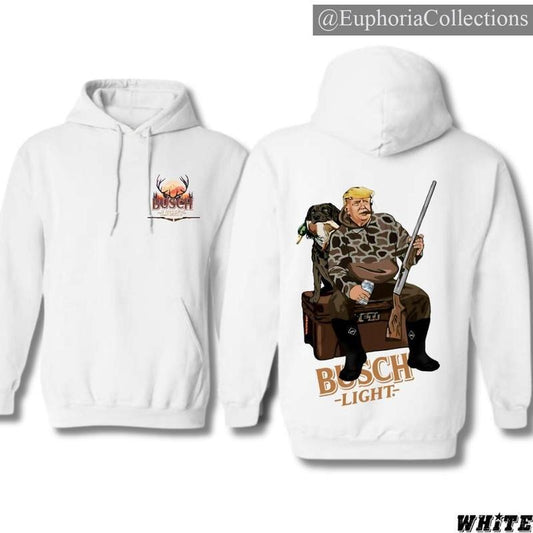 Hunter #Trump Shirt With #Busch.Light Beer Ver 2 Hoodie - Sweatshirt - T-Shirt, My Hunt Dog, Shirt For Trump Supporter 2024 , Global Trending Outfits