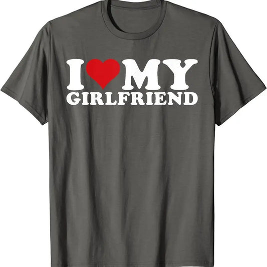I Love My Girlfriend Shirt, I Heart My Girlfriend T-Shirt | Unisex Cotton Tee, Top Womenswear