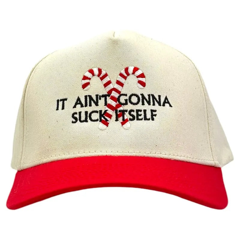IT AINT GONNA SUCK ITSELF Embroidered Hat Funny Christmas