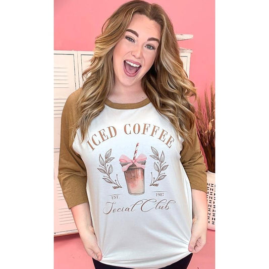 Iced Coffee Social Club Graphic Raglan