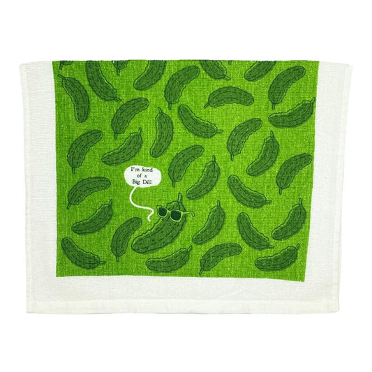 Im Kind Of A Big Dill Funny Cool Pickle Tea Towel Funny Dish Towels Soft Adsorbent Tea Towel