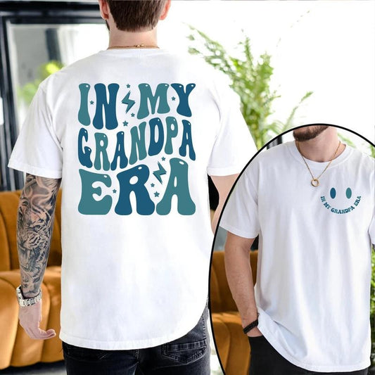 In My Grandpa Era T-shirt, Gift for Grandpa, Grandfather Tee, Retro Concert, Grandpa Birthday Gift, Grandpa Shirt Classic Cotton