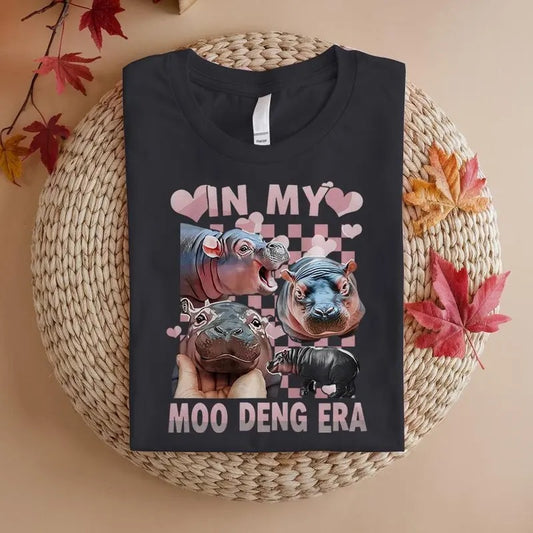 In My Moo Deng Era, Moo Deng Sweater, Funny Hippo Sweatshirt, Baby Hippo Moo Deng, Meme Sweatshirt, Hoodie Gift for Mom