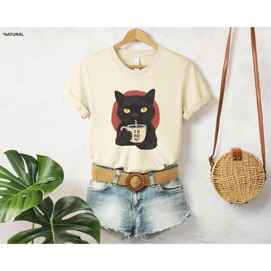 Is He Dead Yet Black Cat Shirt, Anti Trum Protest Shirt, Political Shirt, Subtle FDT, Funny Cat Shirt, Political Shirt, Resist And Persist