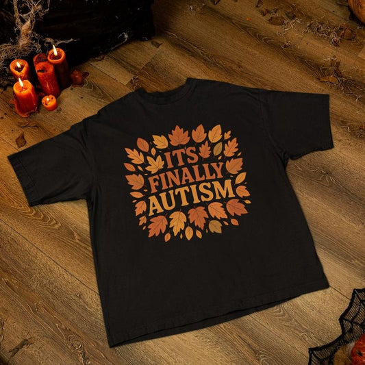 It's Finally Autism Shirt, Autumn Mispelled Hoodie, Funny Halloween Tee