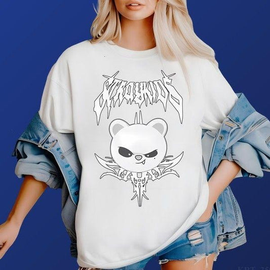 Jiniret Metal Skzoo Concert T-shirt Trendy Fit Modern Style Customizable Graphic