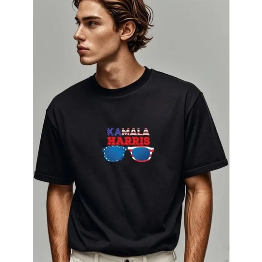KAMALA HARRIS Made In USA Kamala Harris President HARRIS 2024 Vote President Harris T-Shirt Harris T-Shirts Harris Merchandise Harris T-Shirt For Men Harris Tee Shirts Funny Crew Neck Casual T-Shirt Soft Made in USA
