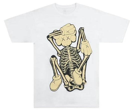 KAWS Skeleton New Fiction T-Shirt Bone 2021 (KAWS-SS01) Men's Size S-XL