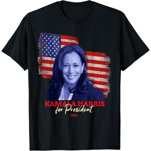 Kamala Harris for President 2024 Madam Vice President T-Shirt made in usa