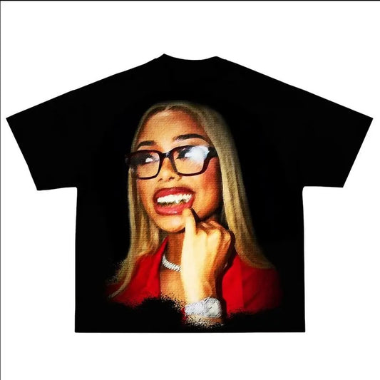 LADYYY LONDON RAP TEE, Baggy Summer Top Tshirt