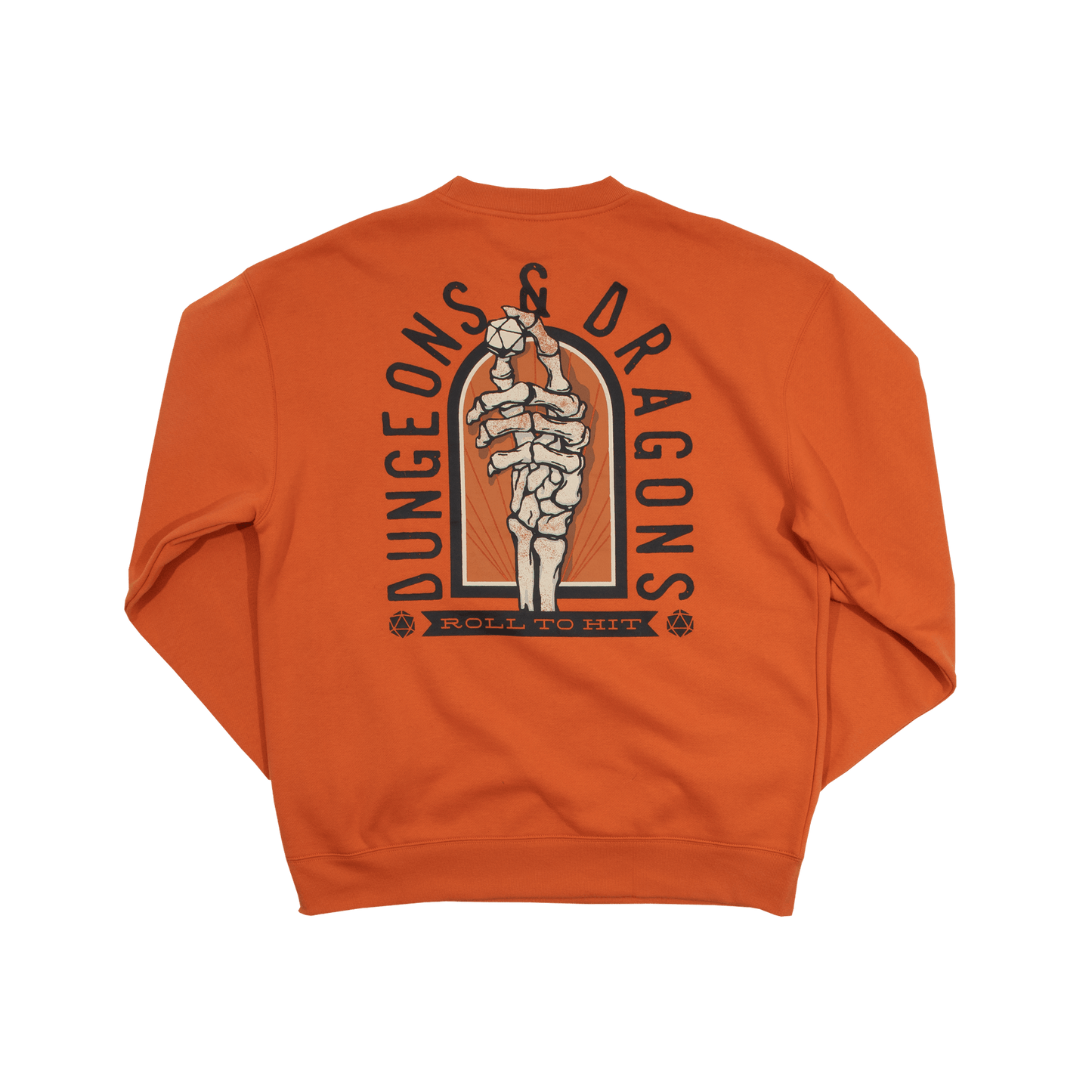 D&D Roll To Hit Classic Orange Sweatshirt
