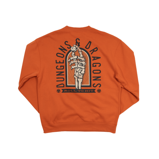 D&D Roll To Hit Classic Orange Sweatshirt