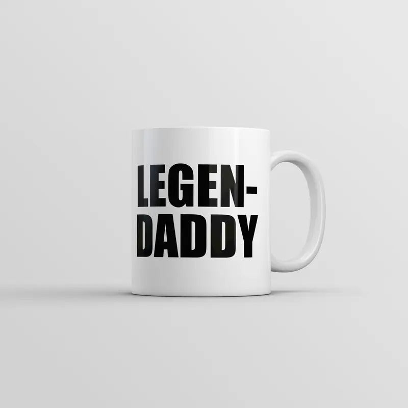 Legendaddy Mug Funny Sarcastic Fathers Day Novelty Coffee Cup-11oz Funny Coffee Mugs Ceramic Printed Drinkware Cup