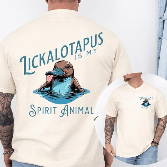 Lickalotapus Is My Spirit Animal Men's Funny T-Shirt - Sweatshirt - Hoodie, Menswear