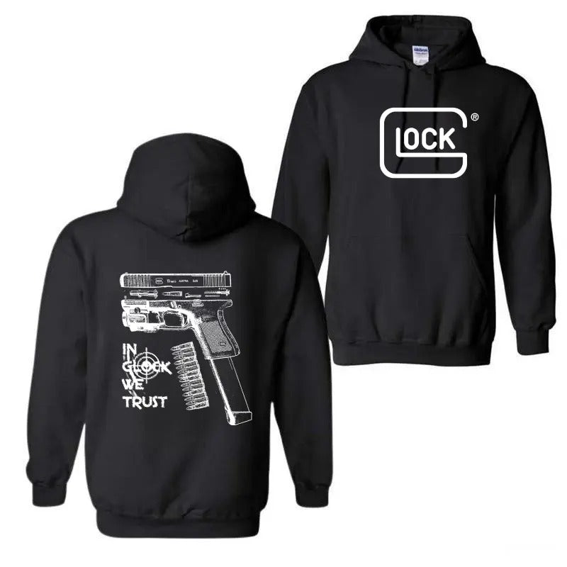 Lock In Glock We Trust Double Side Hoodie, Glock Hoodie, Unisex Classic Cotton Tee, For Men, For Women