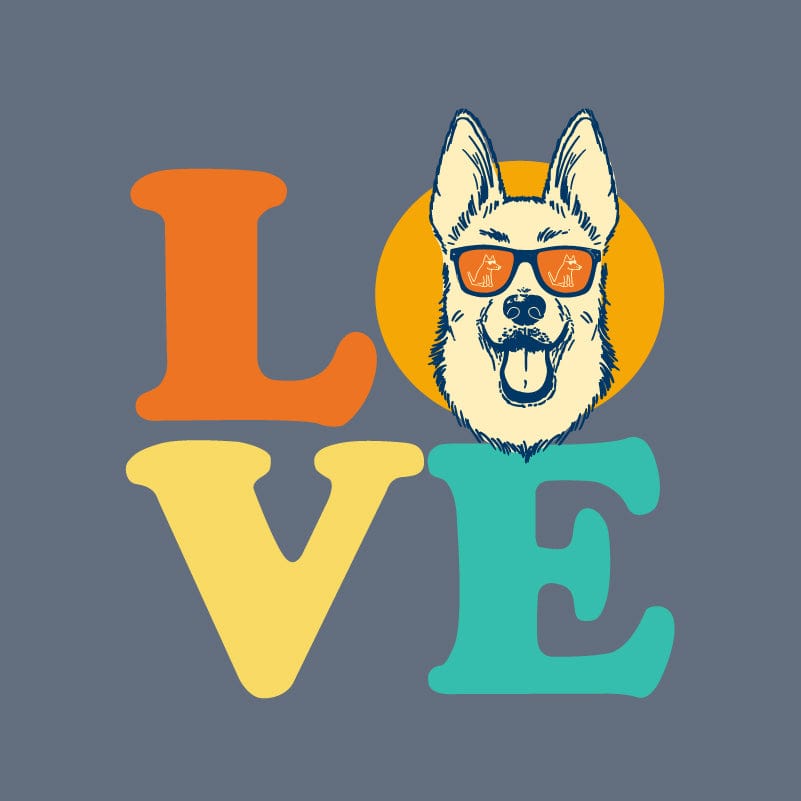 Dog Love (Shepherd) - Sweatshirt Pullover Hoodie