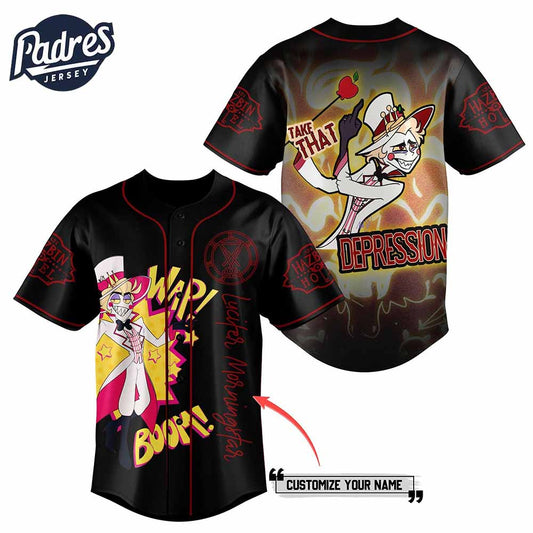 Lucifer Morningstar Hazbin Hotel Custom Baseball Jersey Style - Padres Jersey Oasis: Elevate Your Baseball Style Game