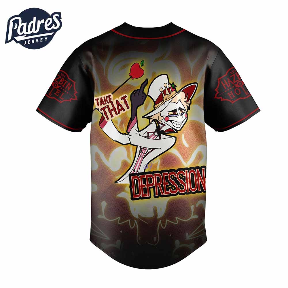 Lucifer Morningstar Hazbin Hotel Custom Baseball Jersey Style - Padres Jersey Oasis: Elevate Your Baseball Style Game