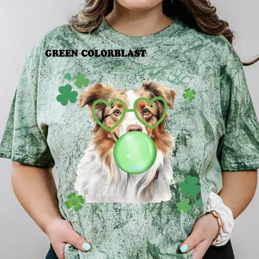 Lucky Dog Red Merle Aussie Shirt ~ Unisex Apparel Relaxed Fit Printed In The USA Clothing Womenswear Casual Comfort Cotton Top Athletic Boho Chic