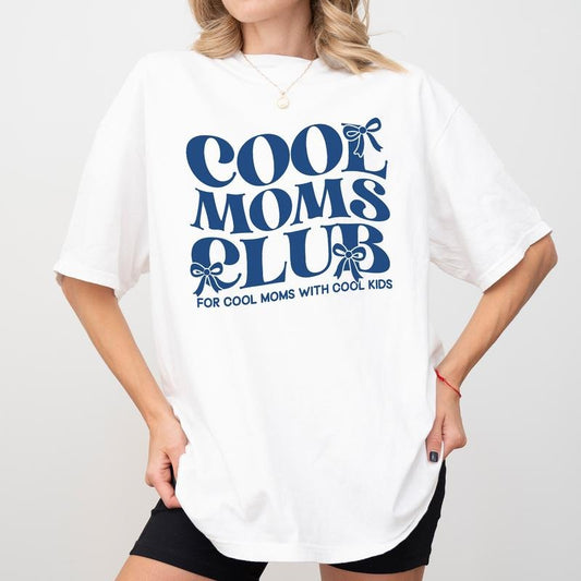 MAPTEES Cool Moms Club Comfort Colors Shirt, Cool Mom T-shirt, Cool Kid's Mama Graphic Tee, Mom Life Clothing, Mother's Day Gift, Gift For Mom