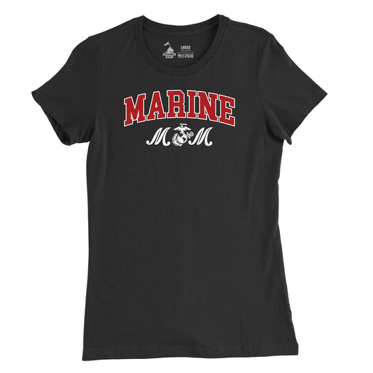 Women's Marine Mom Arch T-Shirt
