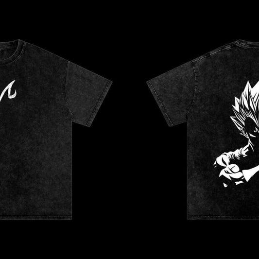 Majin Vegeta Vintage Washed Oversized Heavyweight Lifting Shirt, Trendy Outfits, Stay Ahead of the Game, Casual Cool, For Every